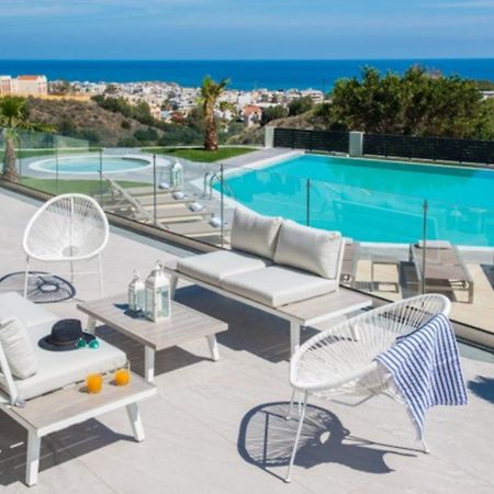 Orama Luxury Villa 4 Bedrooms With Private Pool Hersonissos  Exterior photo