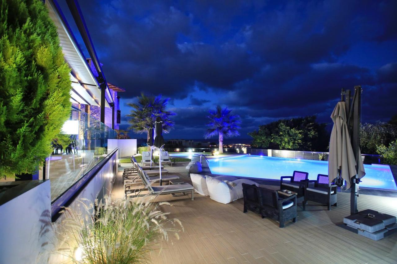 Orama Luxury Villa 4 Bedrooms With Private Pool Hersonissos  Exterior photo