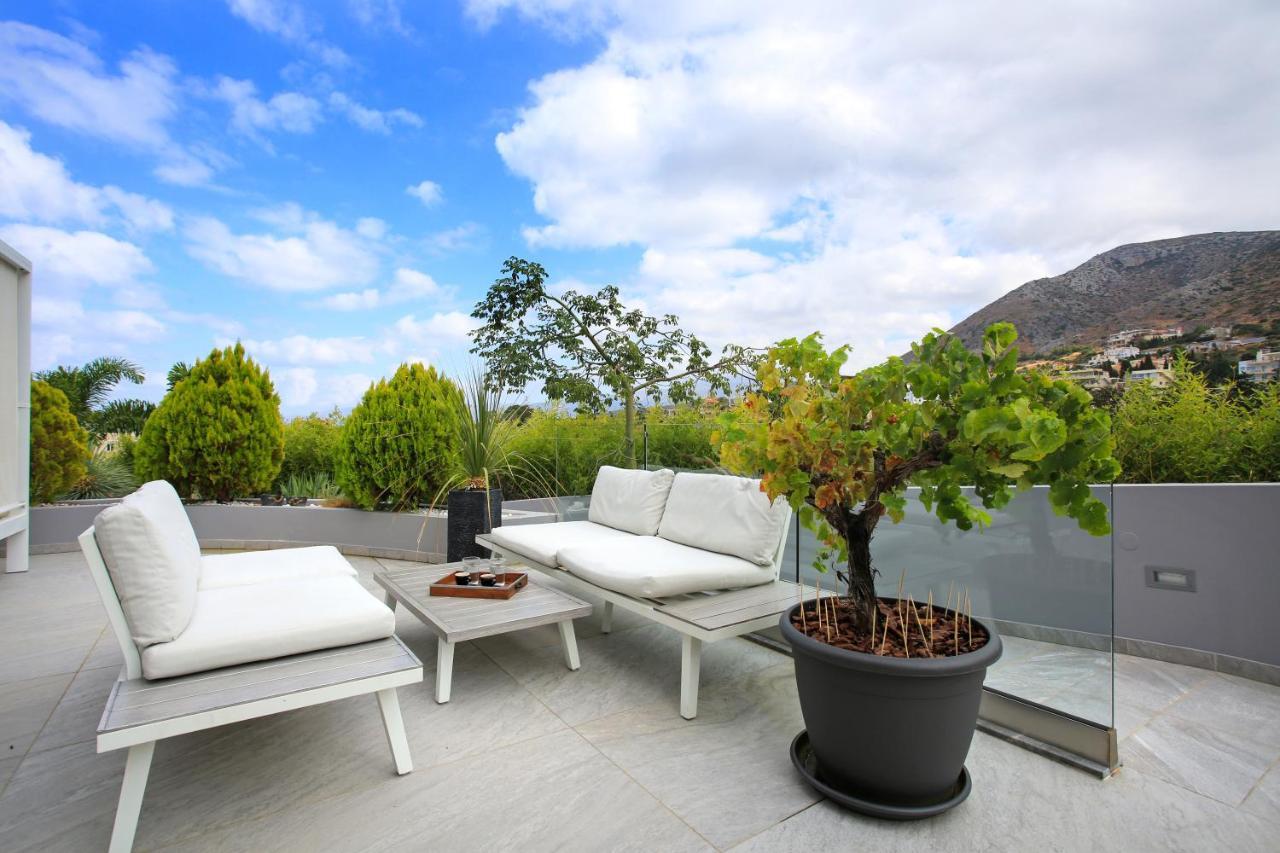 Orama Luxury Villa 4 Bedrooms With Private Pool Hersonissos  Exterior photo