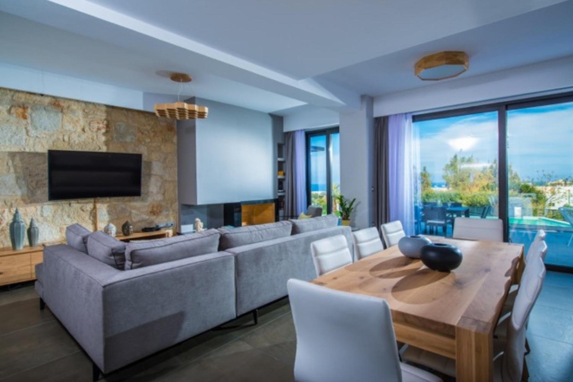 Orama Luxury Villa 4 Bedrooms With Private Pool Hersonissos  Exterior photo