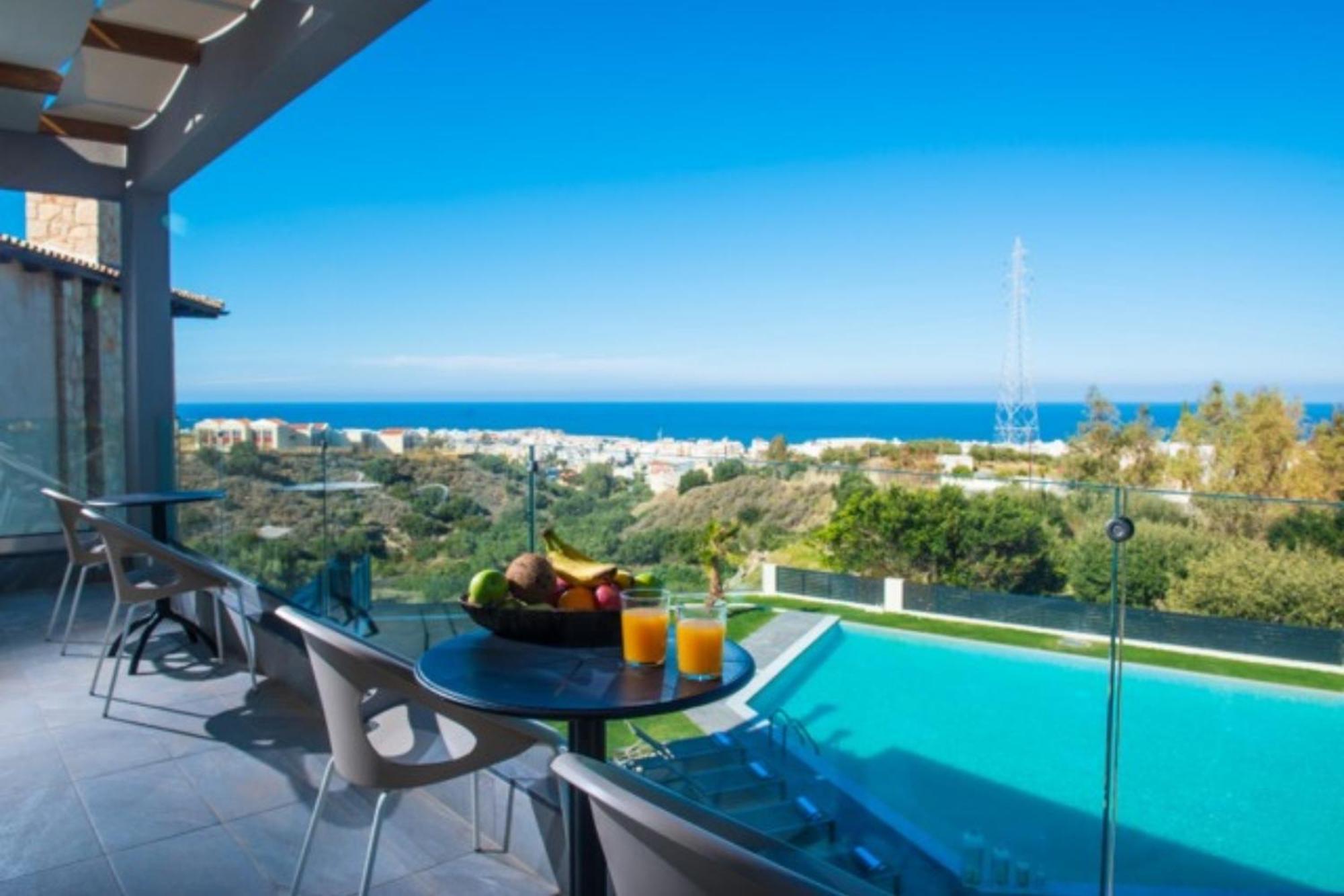 Orama Luxury Villa 4 Bedrooms With Private Pool Hersonissos  Exterior photo